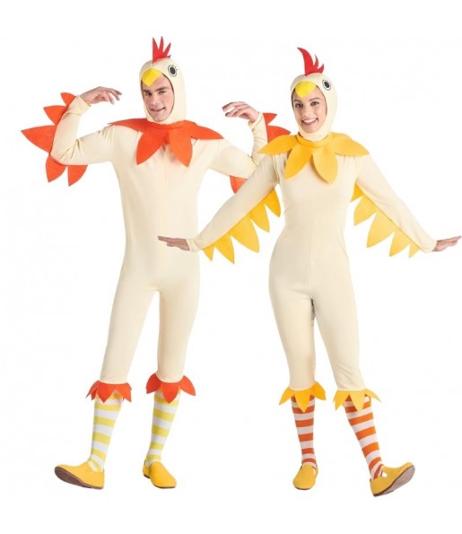 Hahn und Henne Deluxe Kostüme für Paare
