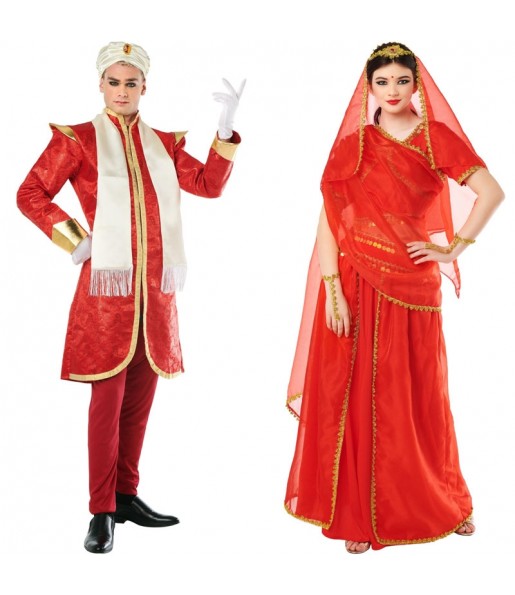 Luxus-Hindus Kostüme für Paare