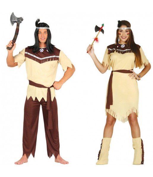 Mit dem perfekten Cheyenne-Indianer-Duo kannst du auf deiner nächsten Faschingsparty für Furore sorgen.