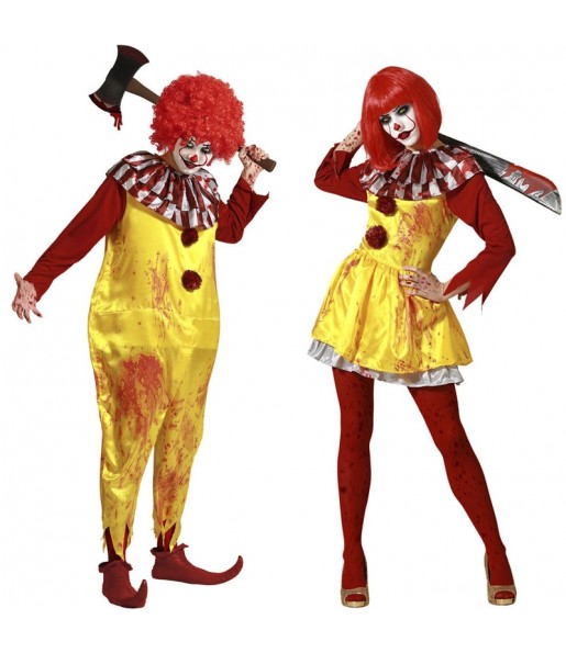 Mit dem perfekten Blutige MacDonald Clowns-Duo kannst du auf deiner nächsten Faschingsparty für Furore sorgen.