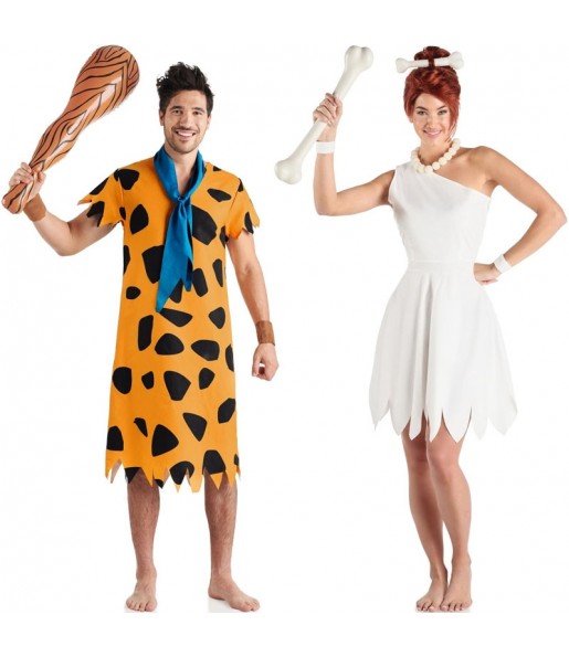 Fred und Wilma deluxe Kostüme für Paare