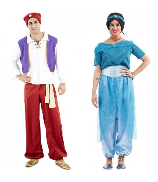 Mit dem perfekten Prinz Aladdin und Prinzessin Jasmin-Duo kannst du auf deiner nächsten Faschingsparty für Furore sorgen.