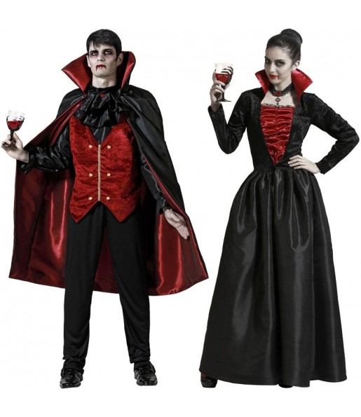 Mit dem perfekten Tenebrous Vampire-Duo kannst du auf deiner nächsten Faschingsparty für Furore sorgen.