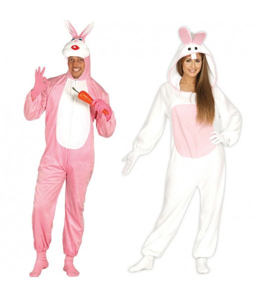 Mit dem perfekten Kaninchen-Duo kannst du auf deiner nächsten Faschingsparty für Furore sorgen.