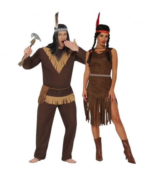 Comanche-Indianer Kostüme für Paare