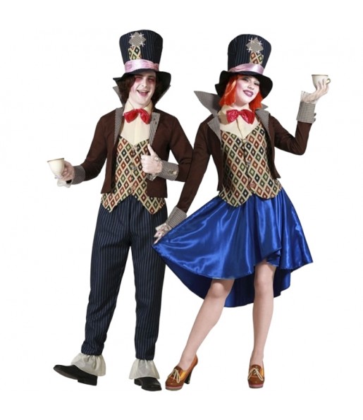Alices Märchen Hutmacher Kostüme für Paare