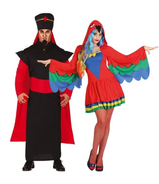 Mit dem perfekten Jafar und Papagei-Duo kannst du auf deiner nächsten Faschingsparty für Furore sorgen.