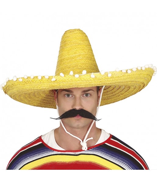 gelber mexikanischer Hut um Ihr Kostüm zu vervollständigen