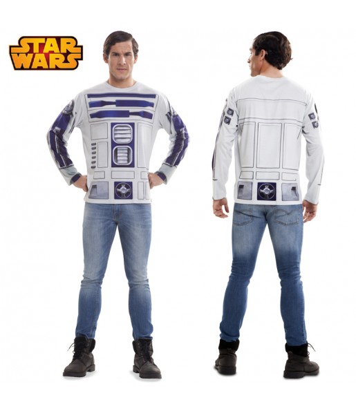 R2-D2 T-Shirt Erwachseneverkleidung für einen Faschingsabend
