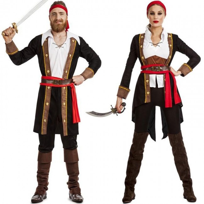 Kapitän Hook Luxus-Piratenkostüm für Herren - Karabu srls