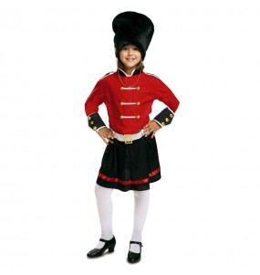 Englisch Royal Guardian Kostüm für Mädchen