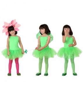 Grünes Ballerina Mädchenverkleidung, die sie am meisten mögen