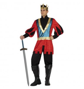 Mittelalterliches Königs Deluxe Erwachseneverkleidung für einen Faschingsabend