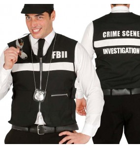 FBI-Polizeiweste Erwachseneverkleidung für einen Faschingsabend