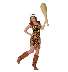 Kostüm Sie sich als Steinzeit Höhlenbewohnerin Kostüm für Damen-Frau für Spaß und Vergnügungen