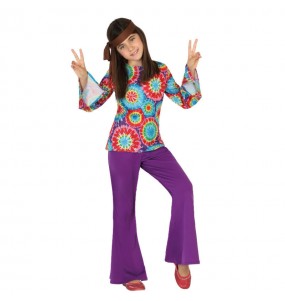 Hippie Flower Mädchenverkleidung, die sie am meisten mögen