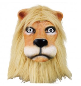 Löwenmaske mit Haaren