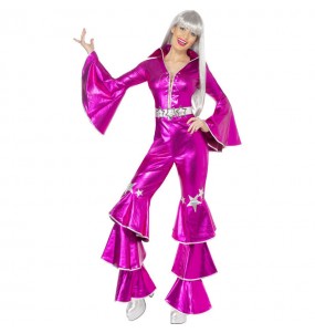 Kostüm Sie sich als Pinkes Disco Dancing Kostüm für Damen-Frau für Spaß und Vergnügungen