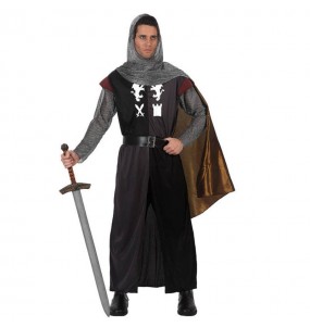 Mittelalterliches Ritter Erwachseneverkleidung für einen Faschingsabend