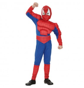 Muskulöser Spider-boy Kinderverkleidung, die sie am meisten mögen