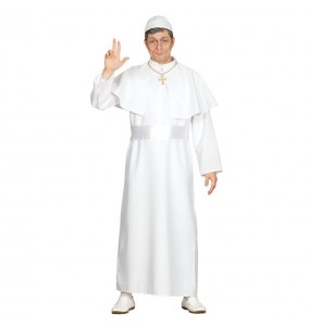 Papst von Rom WeißErwachseneverkleidung für einen Faschingsabend