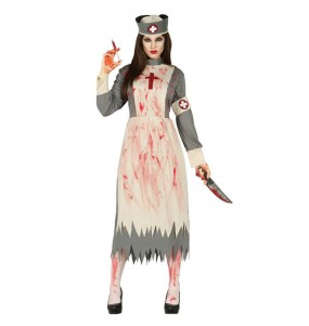 Blutige Krankenschwester Kostüm Frau für Halloween Nacht