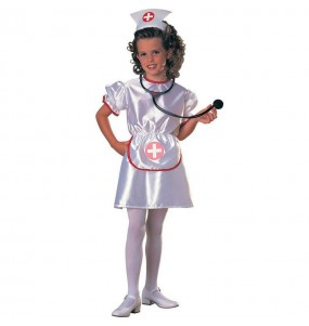 Weiße Krankenschwester Kostüme für Mädchen