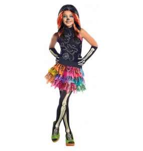 Verkleiden Sie die Skelita Calaveras Monster HighMädchen für eine Halloween-Party