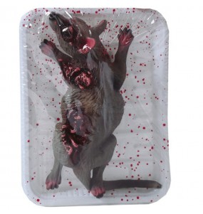 Ratten-Tablett für halloween