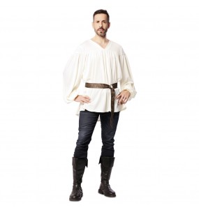 Mittelalterliches Hemd für Männer um Ihr Kostüm zu vervollständigen