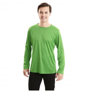 Grünes Langarm-T-Shirt für Erwachsene