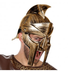 Goldener Spartaner-Helm um Ihr Kostüm zu vervollständigen