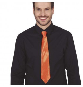 Orangefarbene Krawatte um Ihr Kostüm zu vervollständigen