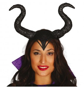 Maleficent Fee Stirnband zur Vervollständigung Ihres Horrorkostüms