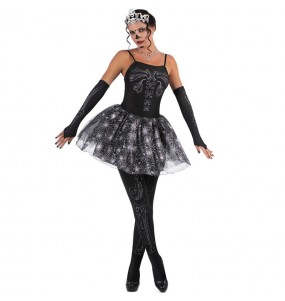 Skelett Ballerina Kostüm für Damen