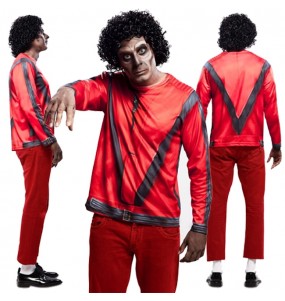Michael Jackson Thriller T-Shirt Erwachseneverkleidung für einen Faschingsabend