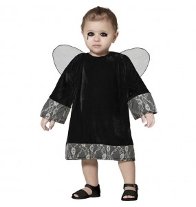 Schwarzer Engel Kostüm für Babys 