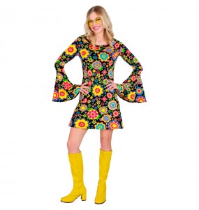 Disfraz de Años 60 Sunflowers para mujer