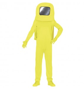 Among us gelb Astronauten kostüm für Männer