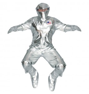 Astronaut Erwachseneverkleidung für einen Faschingsabend