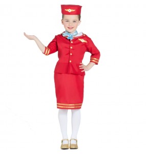 Rote Flugverwalterin Mädchenverkleidung, die sie am meisten mögen