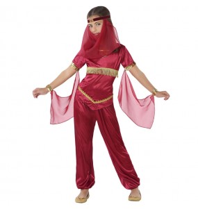 Rotes Arabisches Prinzessin Mädchenverkleidung, die sie am meisten mögen