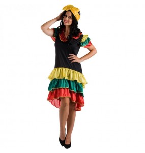 Tropisches Rumba-Tänzerin Kostüm für Damen