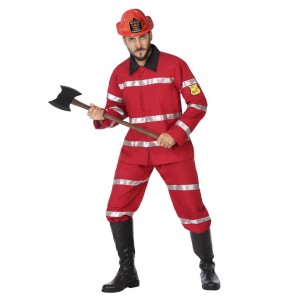 Chef Feuerwehrmann Erwachseneverkleidung für einen Faschingsabend