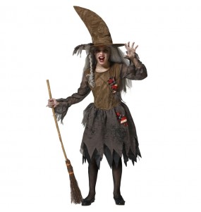 Hexe in Lumpen Kostüm für Mädchen