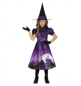 Hexe aus dem Spukhaus Kostüm für Mädchen