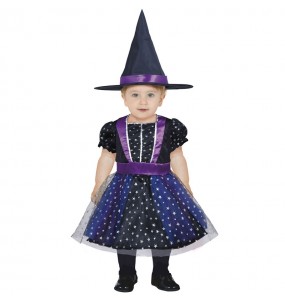 Kleine Hexe der Farben Kostüm für Babys