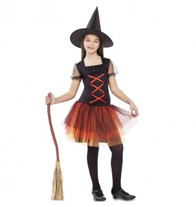 Verkleiden Sie die Fantasie HexeMädchen für eine Halloween-Party
