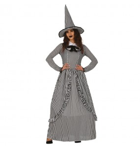 Vintage Hexe Kostüm Frau für Halloween Nacht