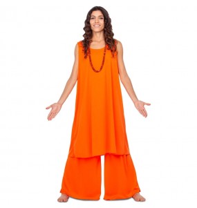 Kostüm Sie sich als Hare Krishna Buddhist Kostüm für Damen-Frau für Spaß und Vergnügungen